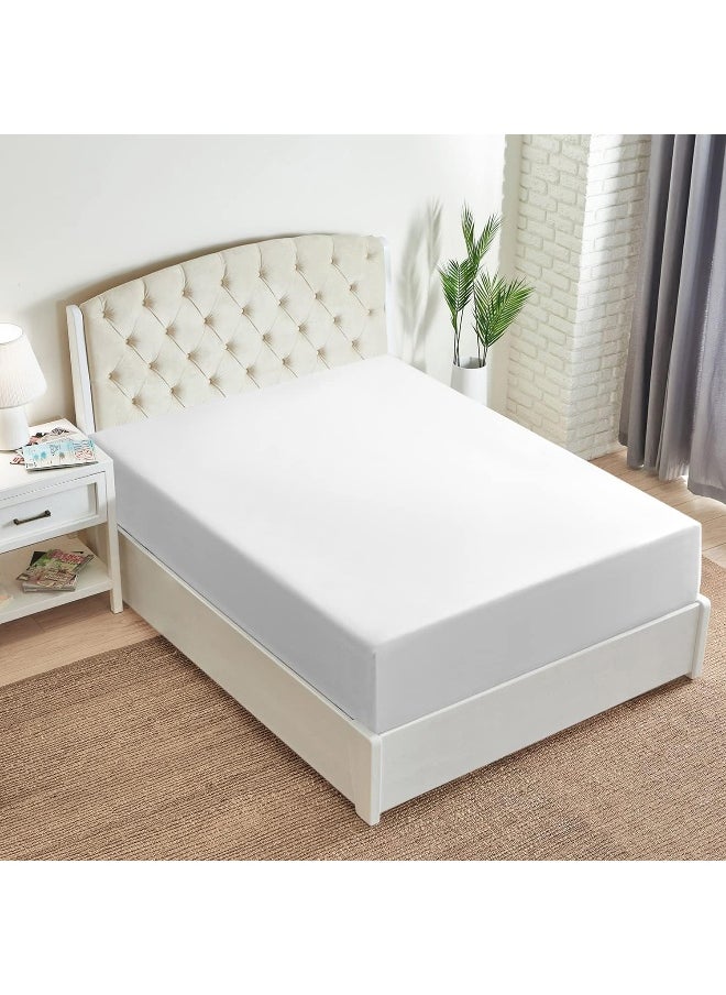 Mellanni Extra Deep Pocket Queen Fitted Sheet - Cooling Sheets up to 21