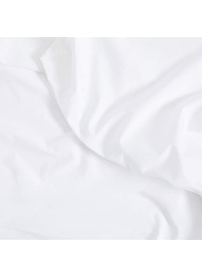 Brooklinen Luxury Percale Pillowcases - Set of 2, Standard Size in White - 100% Long Staple Cotton with Envelope Closure