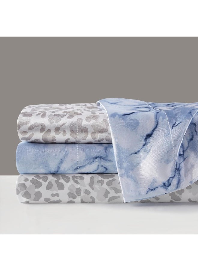 Madison Park Essentials Satin Sheet Set Luxury and Silky with Natural Sheen, Elastic 14