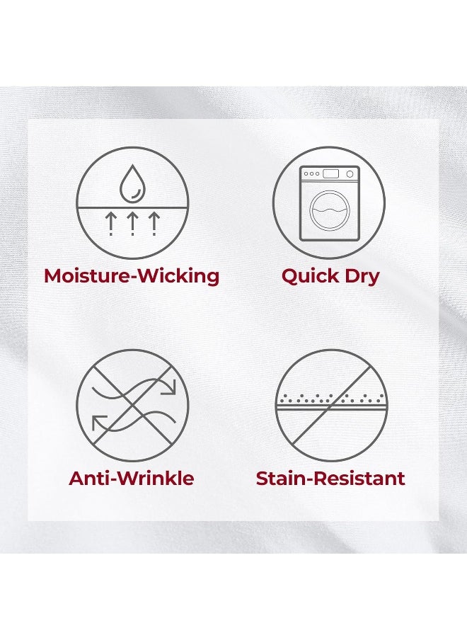 Mellanni Twin XL Sheets Set - 3 PC Iconic Collection Bedding - Hotel Luxury, Extra Soft, Cooling Bed Sheets - Wrinkle, Fade, Stain Resistant (Twin Extra Long, White)