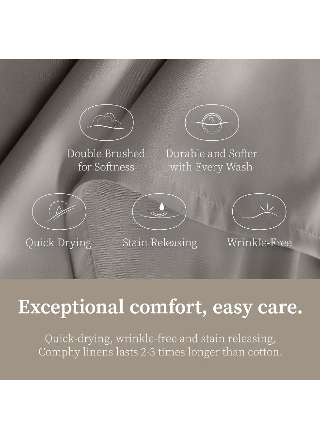 SoftSpa Pillowcase Set of 2, Dove Grey Super Soft Pillow Cases King