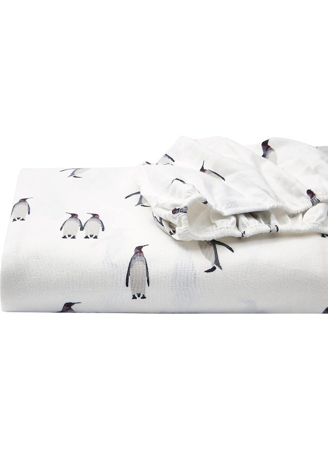 Eddie Bauer - Twin Sheets, Cotton Flannel Bedding Set, Brushed for Extra Softness, Cozy Home Decor (Rookeries, Twin)