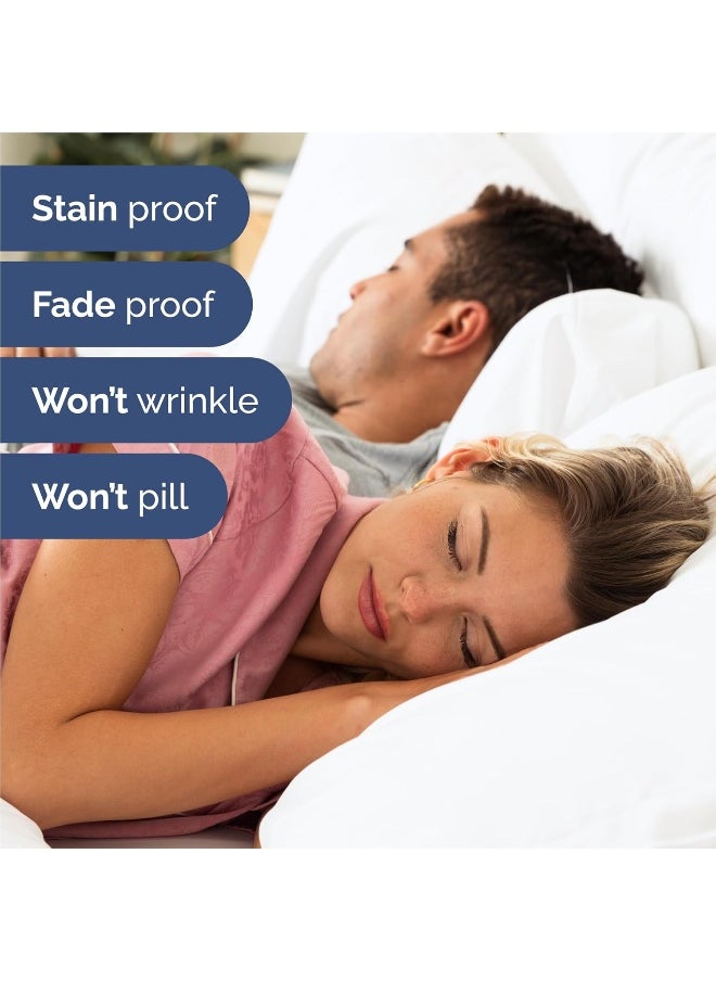 King 6 Piece Sheet Set - Breathable & Cooling Bed Sheets - Hotel Luxury Bed Sheets for Women, Men, Kids & Teens - Comfy Bedding w/Deep Pockets & Easy Fit - Soft & Wrinkle Free - King White Sheets
