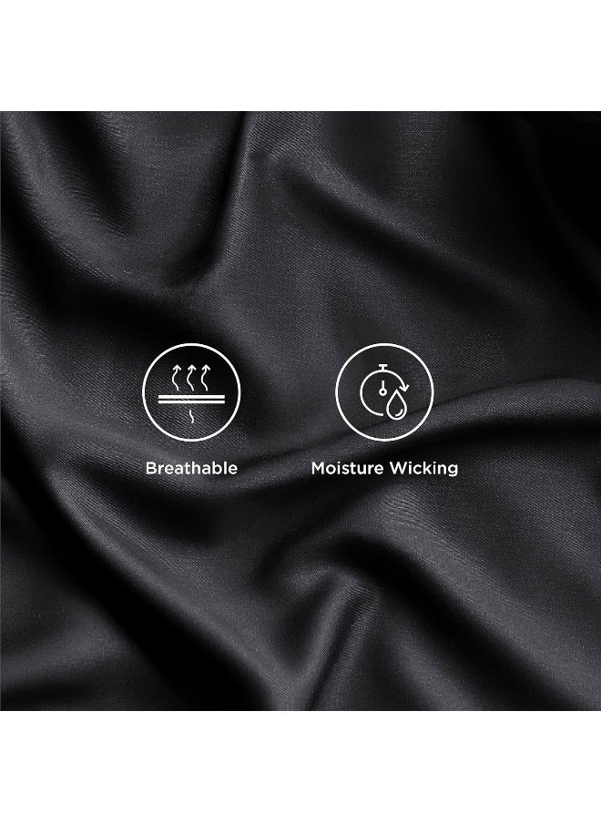 Bedsure Queen Sheets, Rayon Derived from Bamboo, Queen Cooling Sheet Set, Deep Pocket Up to 16