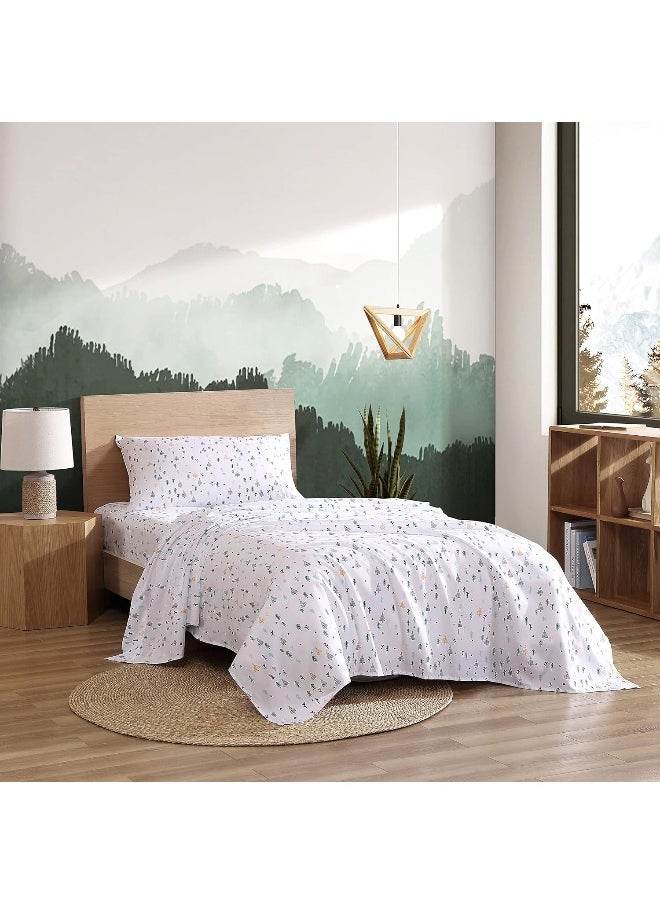 Eddie Bauer Kids - Full Size Sheets, Stain Resistant Kids Bedding, Ideal for Toddler Bedding Set (Dreamland Green, Full)