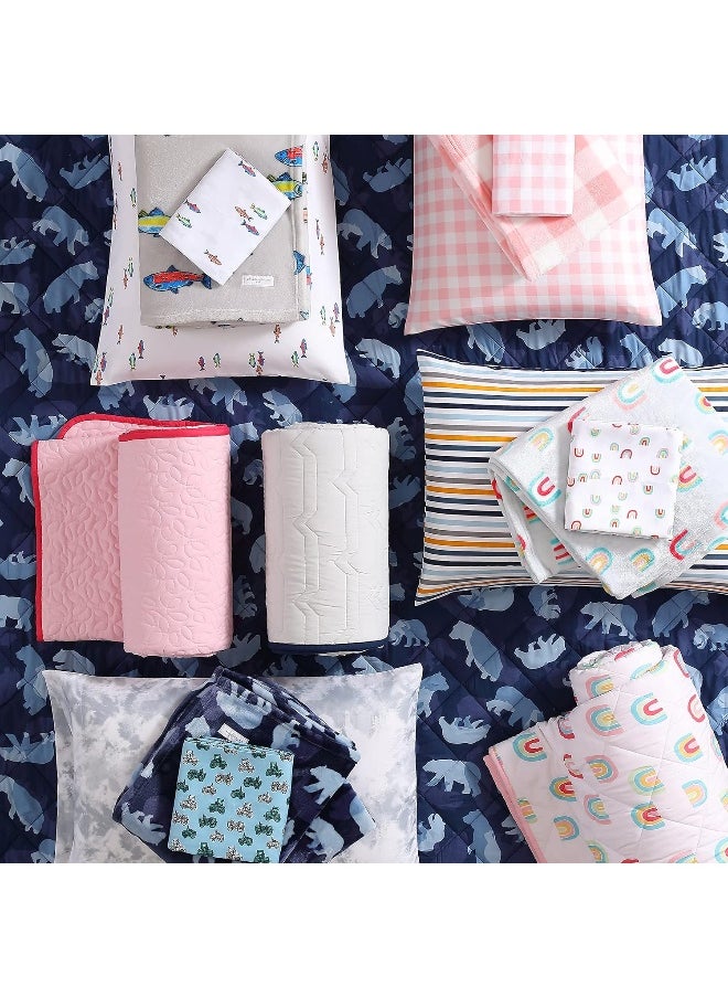 Eddie Bauer Kids - Full Size Sheets, Stain Resistant Kids Bedding, Ideal for Toddler Bedding Set (Dreamland Green, Full)