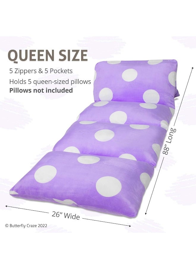 Butterfly Craze Girl's Floor Lounger Seats Cover and Pillow Cover