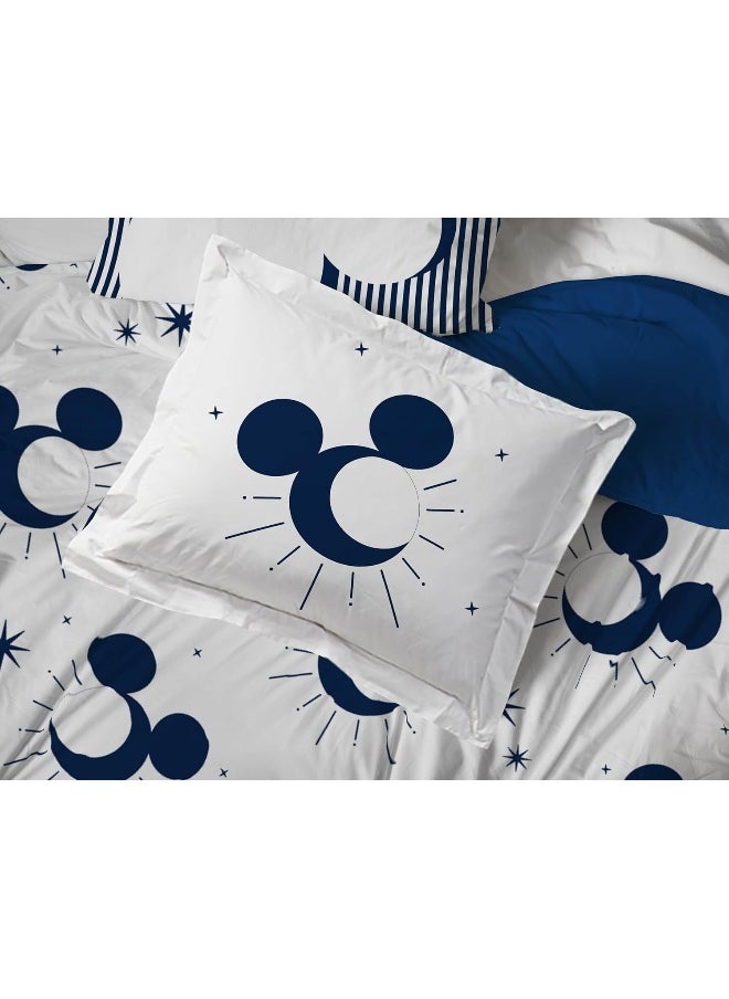 Jay Franco Disney Mickey Mouse Twin Comforter Set - 5 Piece Bedding Includes Sheet Set & Pillow Covers - Super Soft Cozy Celestial Bedding