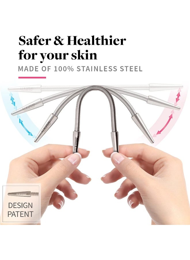 Facial Hair Remover - The Original Hair Removal Spring For Women. Removes Hair From Upper Lip, Chin, Cheeks And Neck. 100% Stainless Steel.