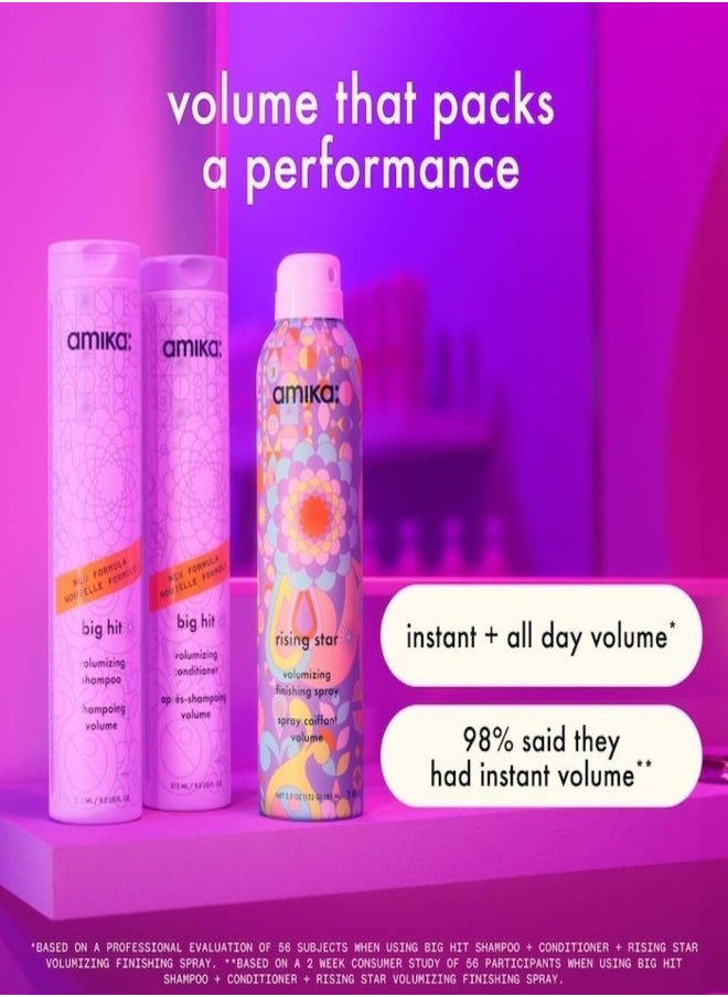 Amika Big Hit Volumizing Conditioner – Weightless Hydration & Fullness Boost for Fine to Medium Hair, 275ml