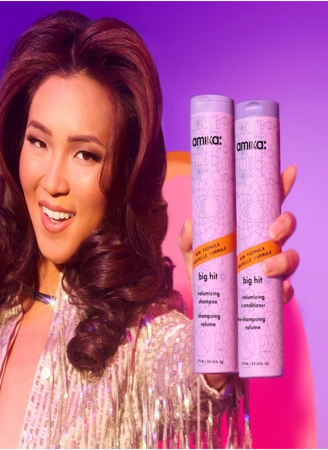 Amika Big Hit Volumizing Conditioner – Weightless Hydration & Fullness Boost for Fine to Medium Hair, 275ml