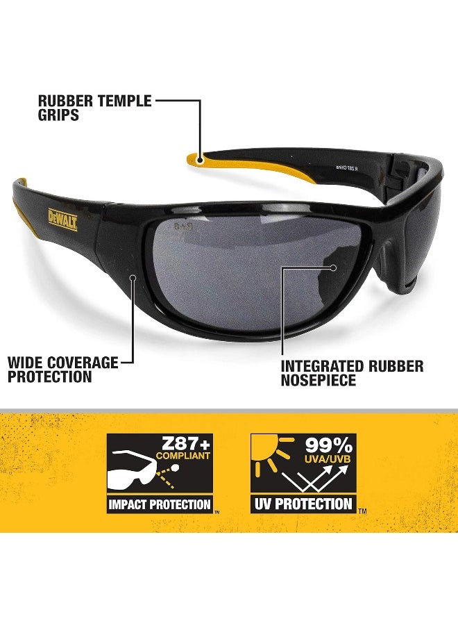 DEWALT DPG94-2C Dominator Safety Glasses, Smoke Lens
