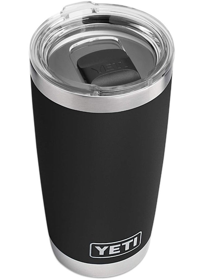 YETI Rambler 20 oz Tumbler, Stainless Steel, Vacuum Insulated with MagSlider Lid, Black