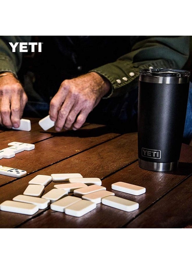 YETI Rambler 20 oz Tumbler, Stainless Steel, Vacuum Insulated with MagSlider Lid, Black
