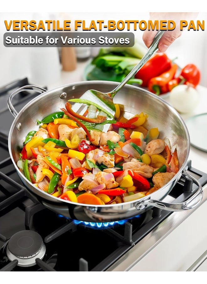 Cooks Standard 02502 Classic Everyday Chef Stir Fry Pan 30cm/12-inch Silver