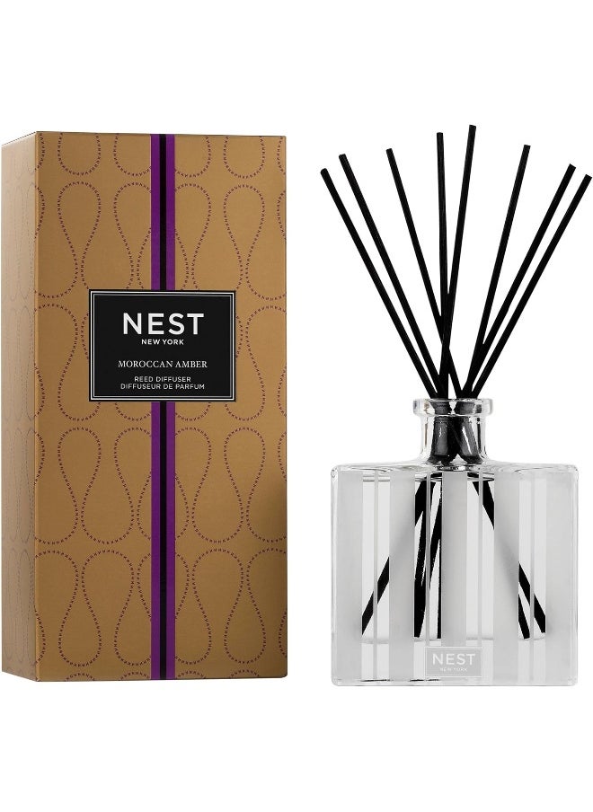 NEST Fragrances Moroccan Amber Scented Reed Diffuser, 5.9 oz