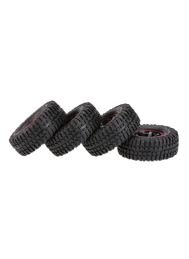 4-Piece Tires With Wheel Rim For RC Rock Crawler AX-3020B