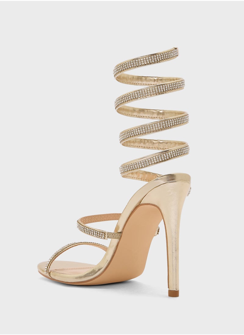 Wrap Aroun Stiletto High Heel Sandal