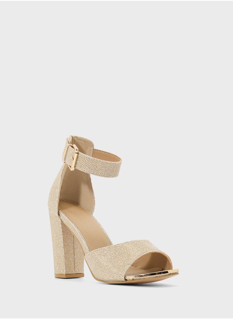High Block Heel Sandal