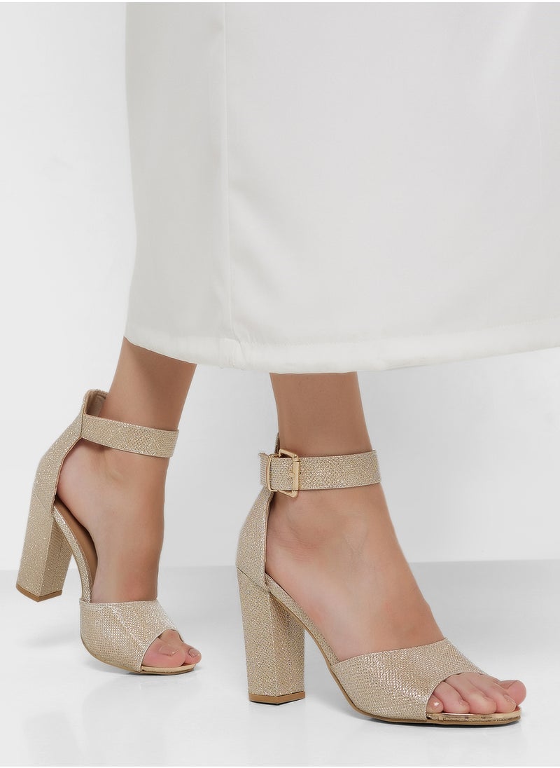 High Block Heel Sandal