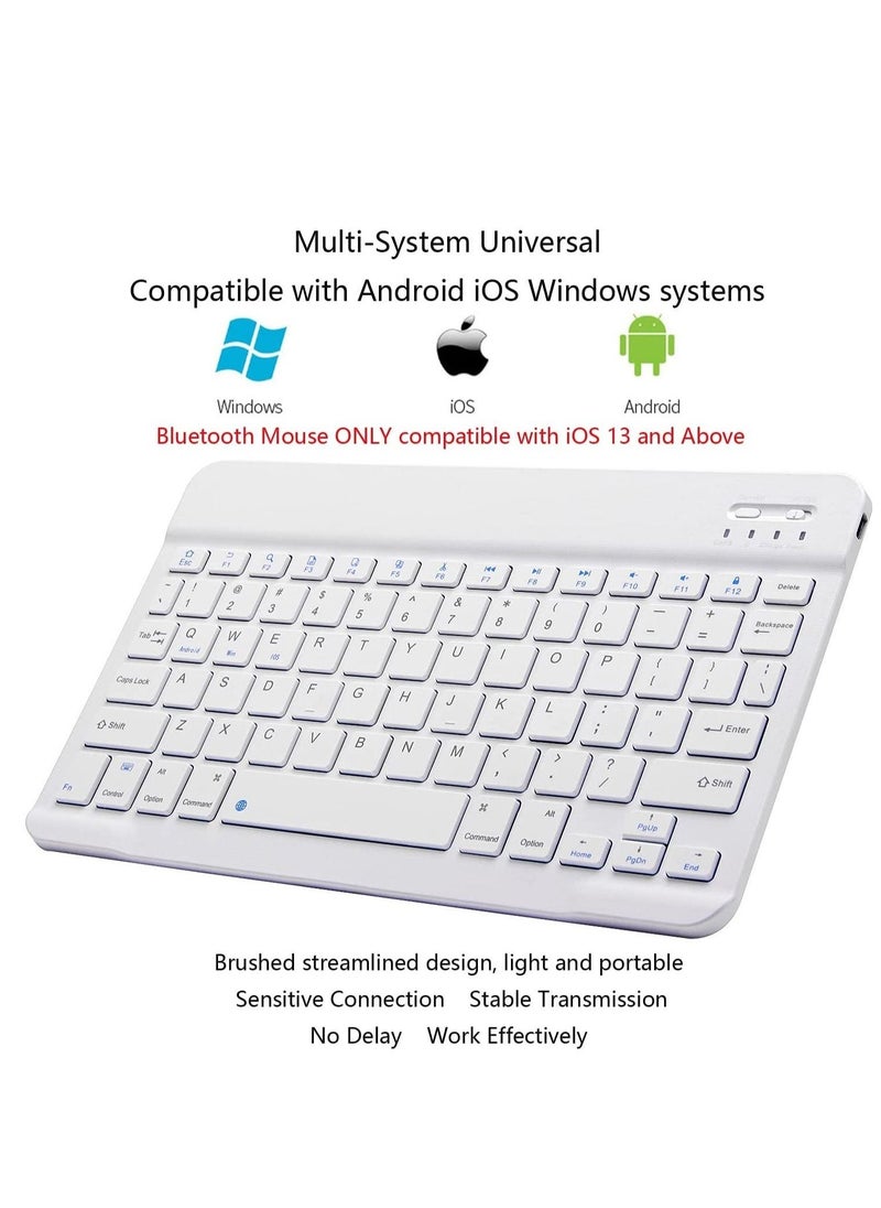 Bluetooth Keyboard and Mouse Combo Rechargeable Portable