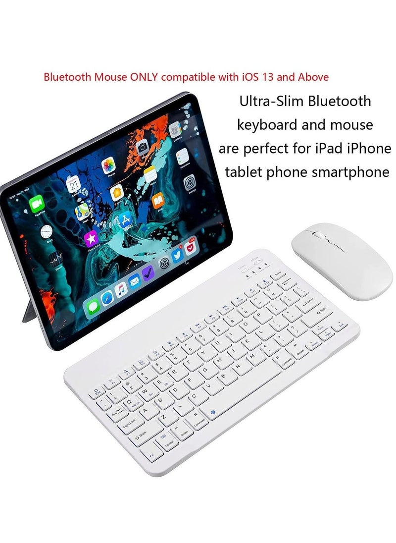 Bluetooth Keyboard and Mouse Combo Rechargeable Portable