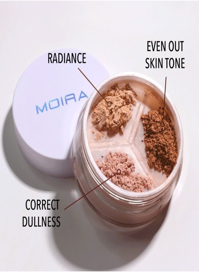 MOIRA Set & Perfect Loose Setting Powder – 02: Banana, Ultra-Fine, Lightweight Formula for All Skin Tones, Shine-Control, Matte Finish, Blurring Effect, Long-Lasting Wear, Vegan & Cruelty-Free, 0.53 oz