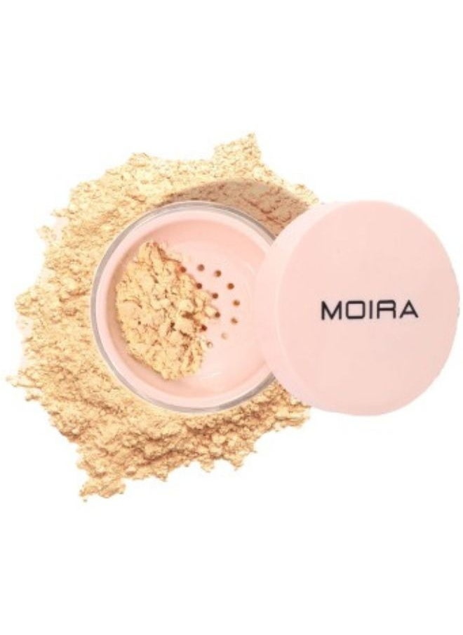 MOIRA Set & Perfect Loose Setting Powder – 02: Banana, Ultra-Fine, Lightweight Formula for All Skin Tones, Shine-Control, Matte Finish, Blurring Effect, Long-Lasting Wear, Vegan & Cruelty-Free, 0.53 oz
