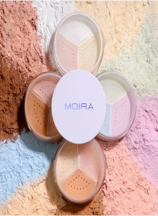 MOIRA Set & Perfect Loose Setting Powder – 02: Banana, Ultra-Fine, Lightweight Formula for All Skin Tones, Shine-Control, Matte Finish, Blurring Effect, Long-Lasting Wear, Vegan & Cruelty-Free, 0.53 oz