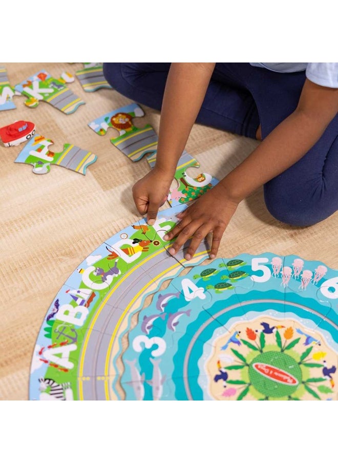 Melissa & Doug Round the Shore Tracks Floor Puzzle (48 Pieces)