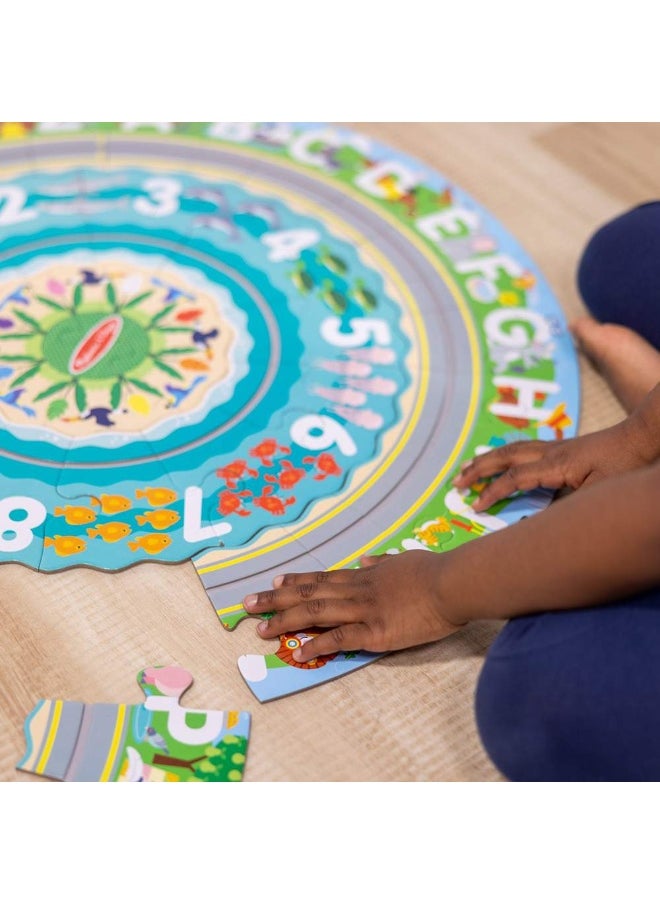 Melissa & Doug Round the Shore Tracks Floor Puzzle (48 Pieces)