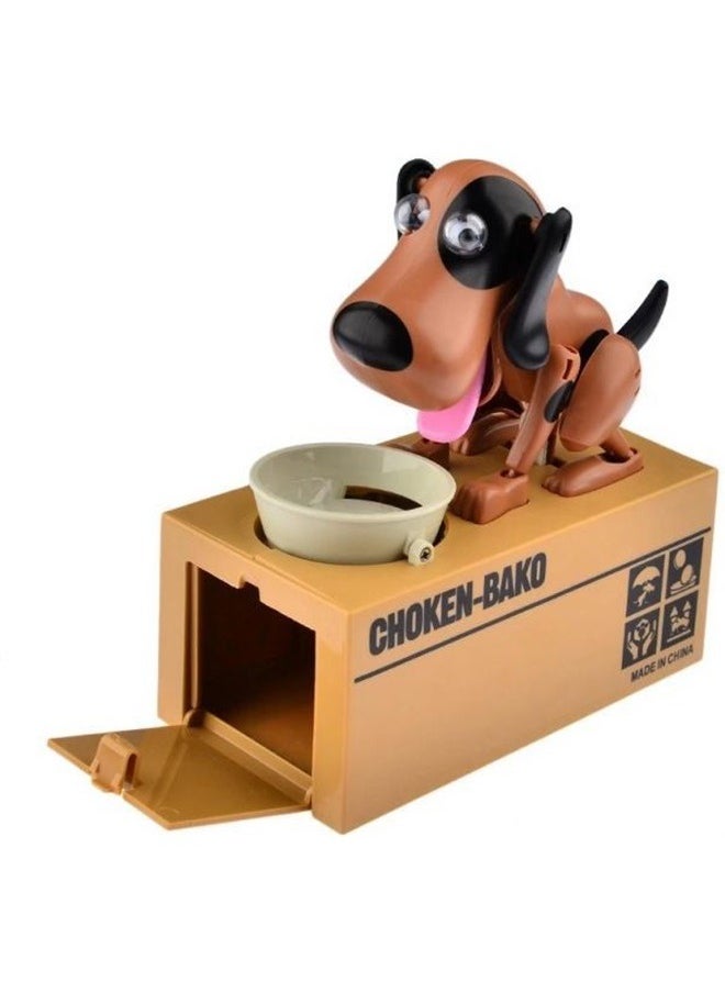 My Dog Piggy Bank - World's Cutest Doggy Coin Money Box, Animated Battery Operated Robotic Hungry Puppy Toy Savings Bank