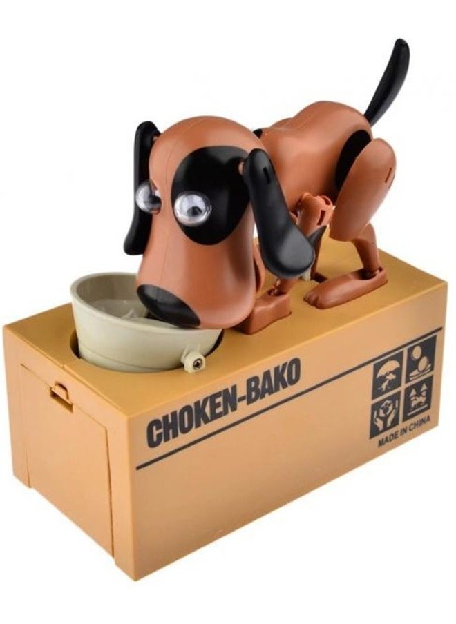 My Dog Piggy Bank - World's Cutest Doggy Coin Money Box, Animated Battery Operated Robotic Hungry Puppy Toy Savings Bank