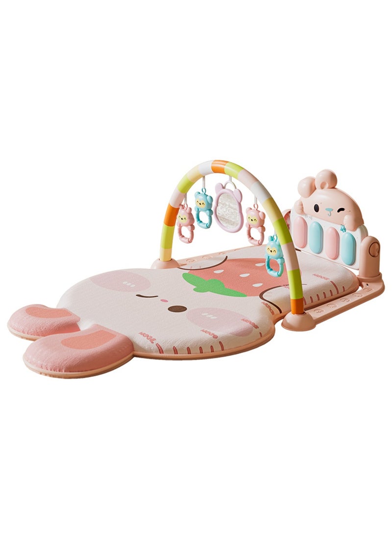 Baby Gyms Play Mats Musical Activity Center Baby Piano Gym Mat Tummy Time Padded Mat for Newborn Toddler Infants
