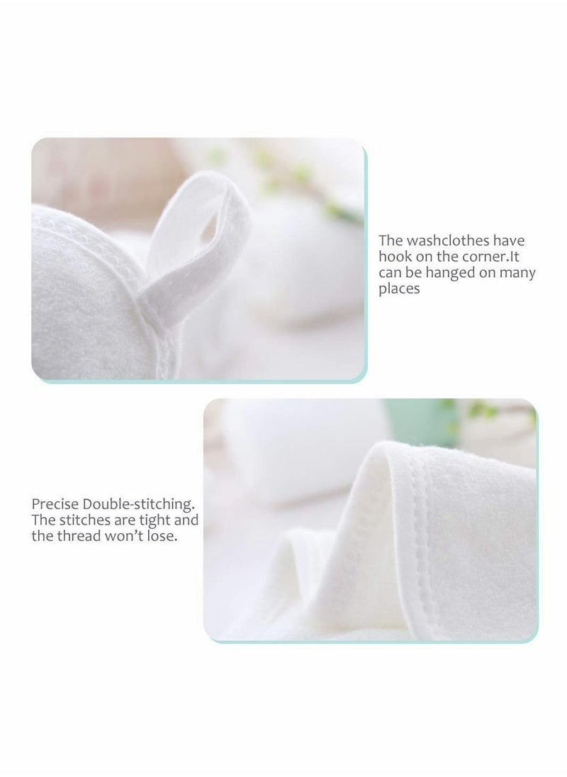 Hypoallergenic Bamboo Baby Washcloths - 2 Layer Ultra Soft Absorbent Towel Newborn Bath u0026 Face for Delicate Skin Boy Girl Shower Gift (6 Pack)