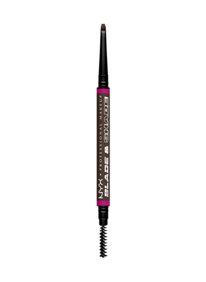 Blade And Shade Dual Edged Brow Pencil Up to 16HR wear Smooth-glide pigment Espresso