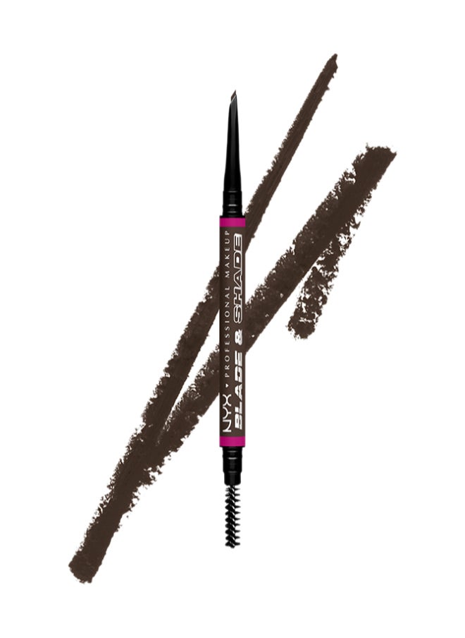 Blade And Shade Dual Edged Brow Pencil Up to 16HR wear Smooth-glide pigment Espresso
