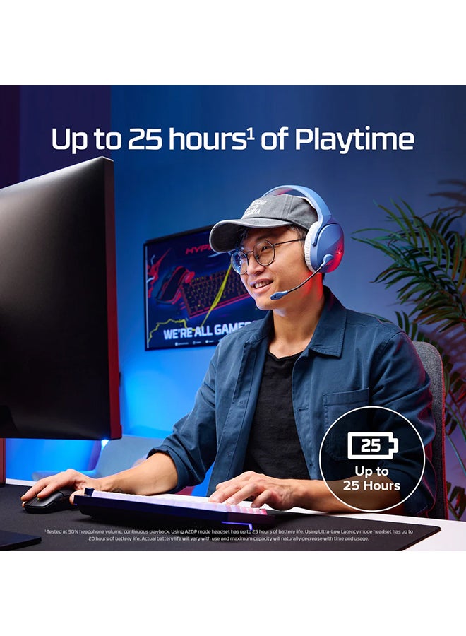 Cloud Jet Dual Wireless Gaming Headset - Blue