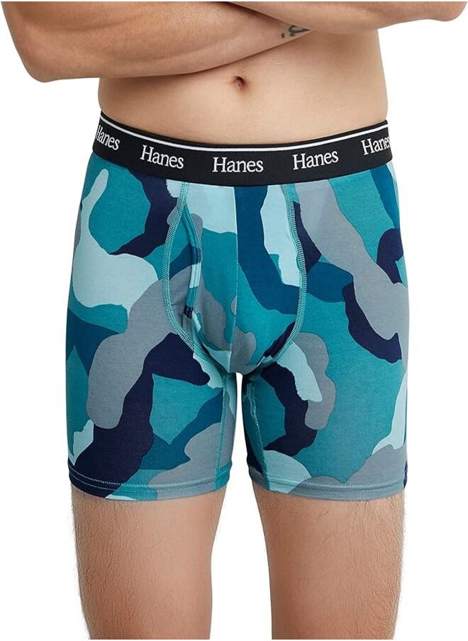 Hanes Originals Men’s Boxer Briefs , Stretch Cotton Moisture-Wicking Underwear, Modern Fit Low Rise, Multipacks