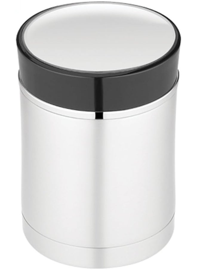 Thermos Stainless Steel Insulated Travel Food Jar With Lid, 16 Ounce, Black
