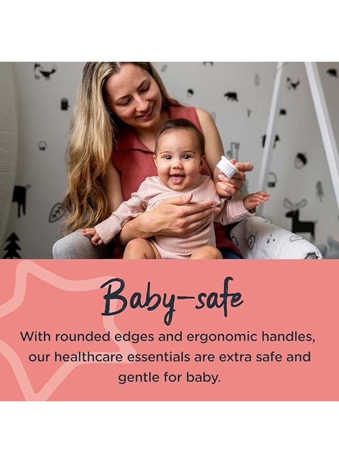 Tommee Tippee Baby Healthcare and Grooming Kit, 9x Essential Newborn Care Items for Home and Travel, Wipe-Clean and Waterproof Travel Case