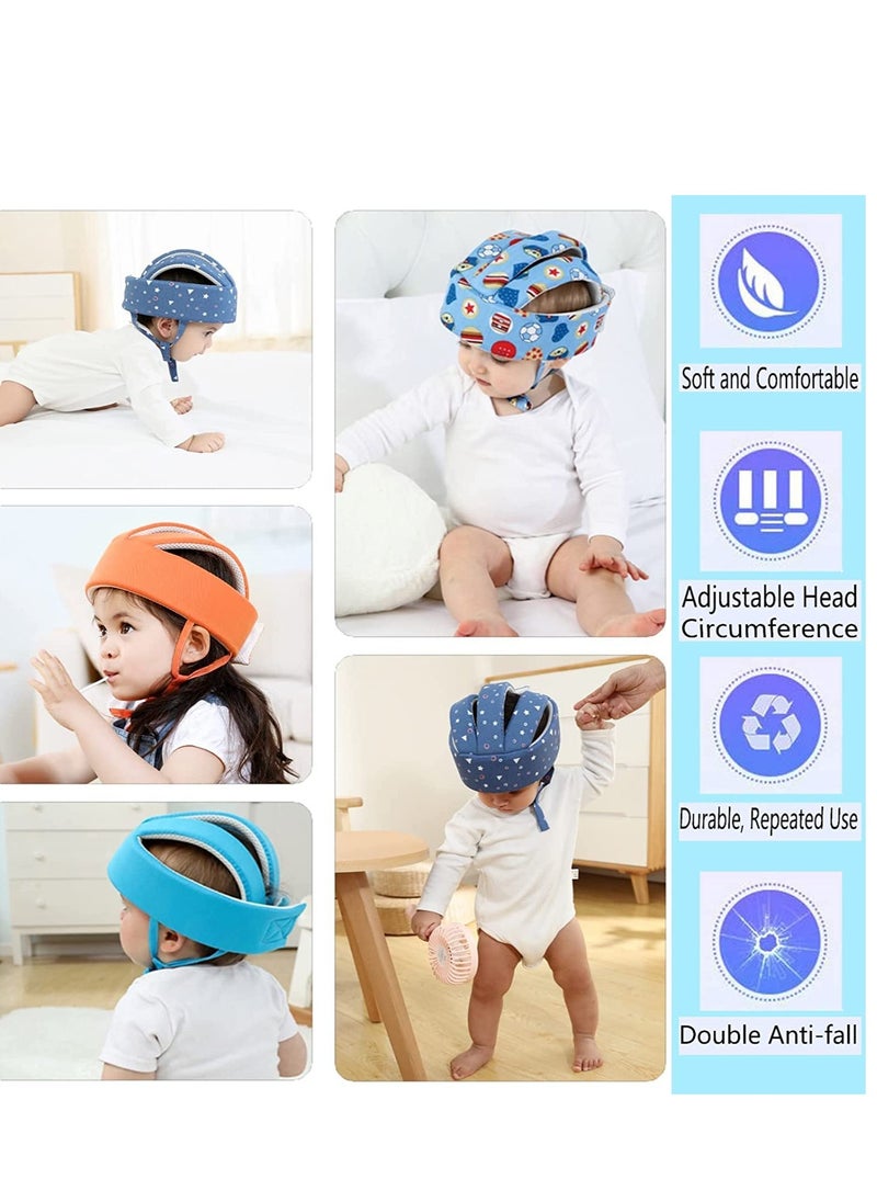 Baby Helmet, Toddler Soft Adjustable Cap When Learning to Walk, Children Walking Harnesses Hat for Running Crawling