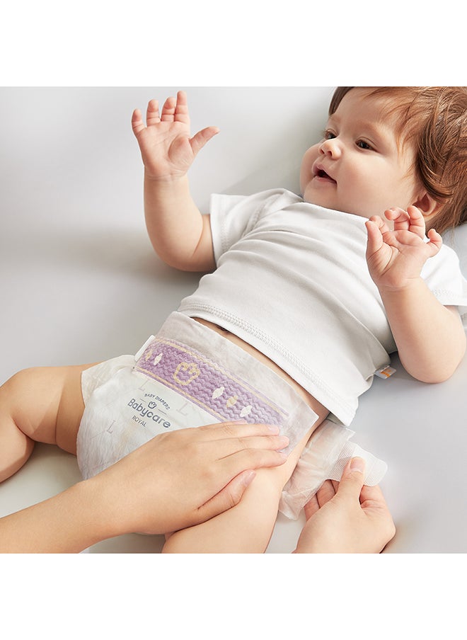 Babycare - Royal Baby Diapers, Size 5 (12–17 Kg), 36 Pieces, BPA-Free, Non-Toxic, Soft and Breathable, Leak-Proof, Ultra-Absorbent, Hypoallergenic, Secure Fit, Gentle on Baby Skin, Comfortable for Crawling, Long-Lasting Dryness, Easy to Use, Safe for Toddlers, Trusted Baby Protection