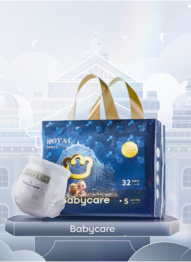 Royal Baby Diaper Pants - Size 5 - 12-17 Kg - 32 Pieces