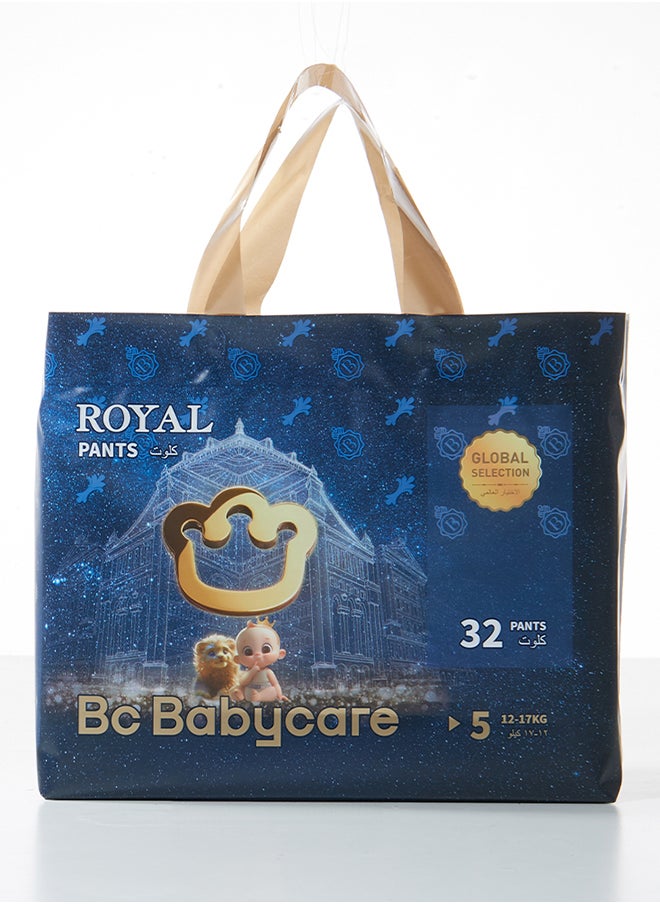 Royal Baby Diaper Pants - Size 5 - 12-17 Kg - 32 Pieces