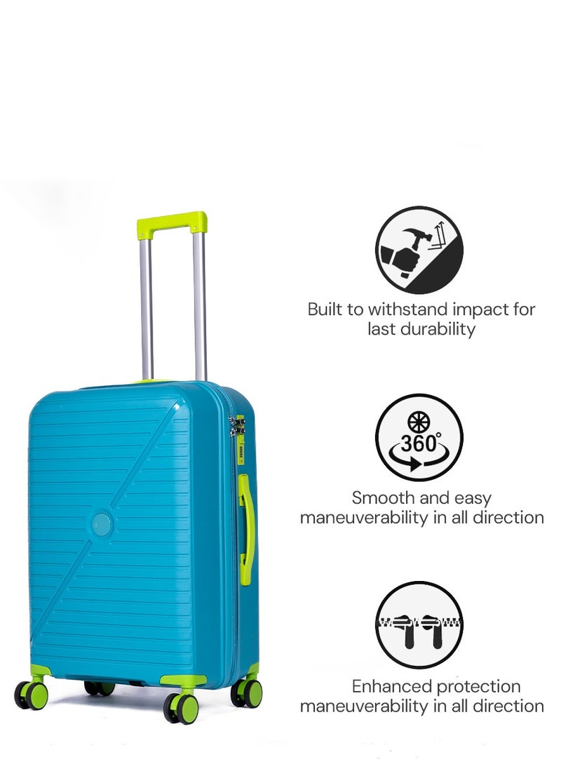 Durable Luggage Sets PPXL007 Suitcase Travel Bag and Lightweight Luggage Bag Unbreakable Luggage and Travel Gear with Spinner Wheels