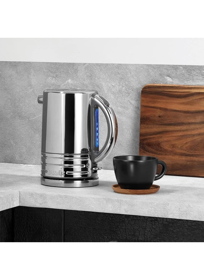 Dualit 72955 Design Series Kettle, Black and Steel, 1.5L