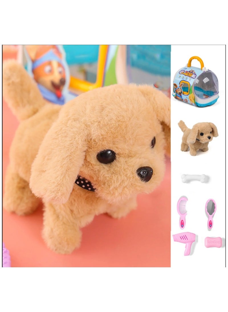 Electric Corgi Dog Puppy Can Walk, Bark And Wag Its Tail, Educational Play House Toys For Infants And Young Children multicolor