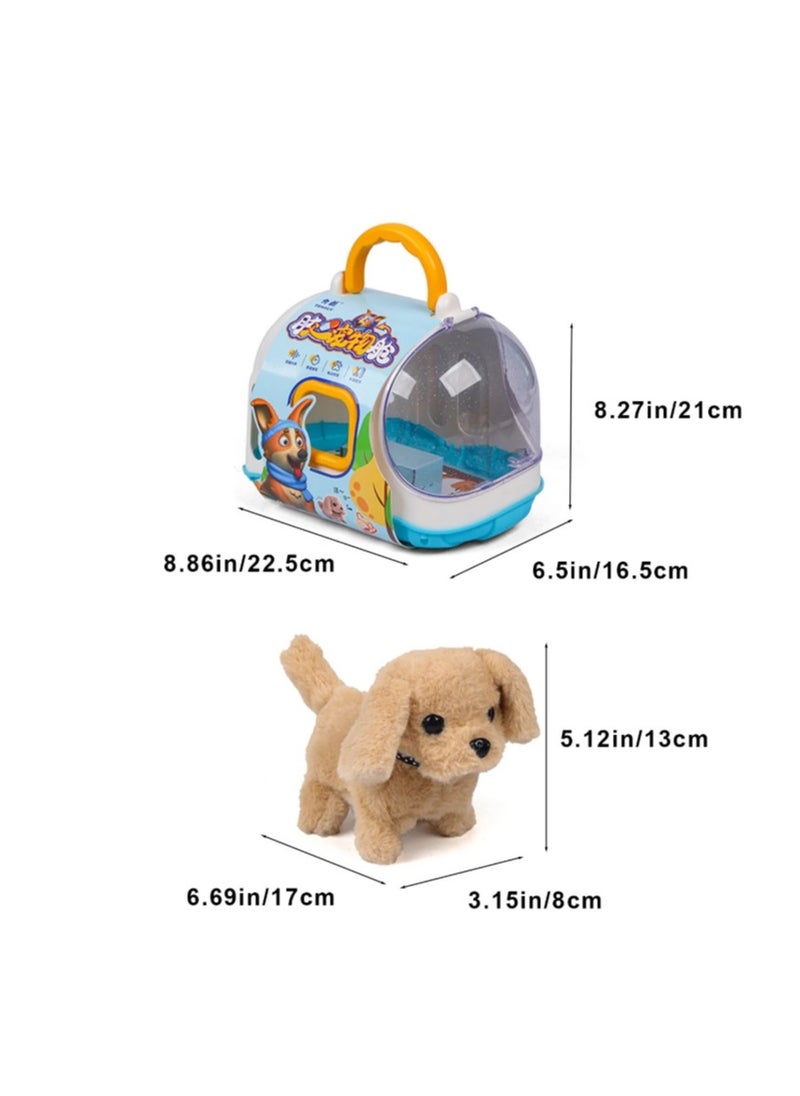 Electric Corgi Dog Puppy Can Walk, Bark And Wag Its Tail, Educational Play House Toys For Infants And Young Children multicolor