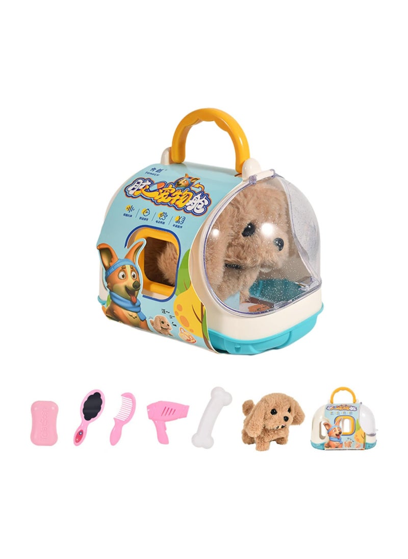 Electric Corgi Dog Puppy Can Walk, Bark And Wag Its Tail, Educational Play House Toys For Infants And Young Children multicolor